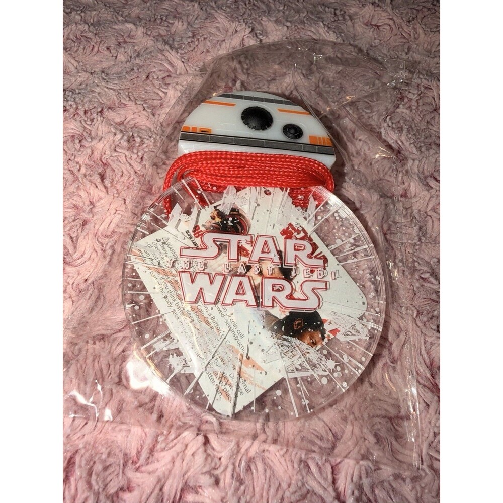 Disney Parks Star Wars BB-8 Droid Light Up Glow Lanyard/Necklace The Last Jedi